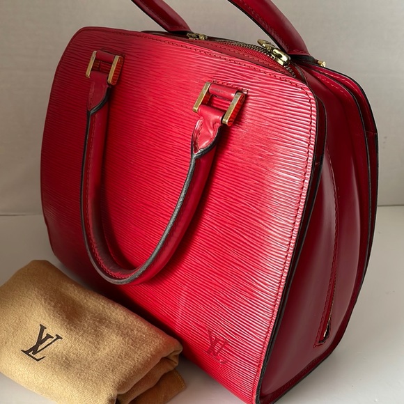 Louis Vuitton Handbags - AUTHENTIC LOUIS VUITTON EPI PONT NEUF HANDBAG RED LEATHER.